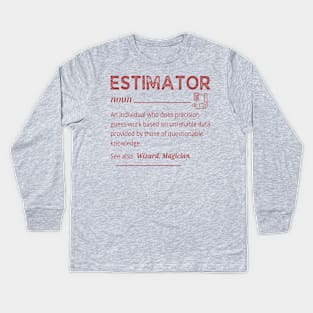 Estimator Definition Kids Long Sleeve T-Shirt